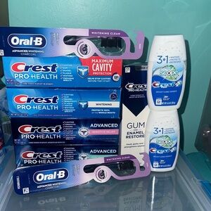 Crest Pro-Health Oral Care Collection - Blue, White, Red